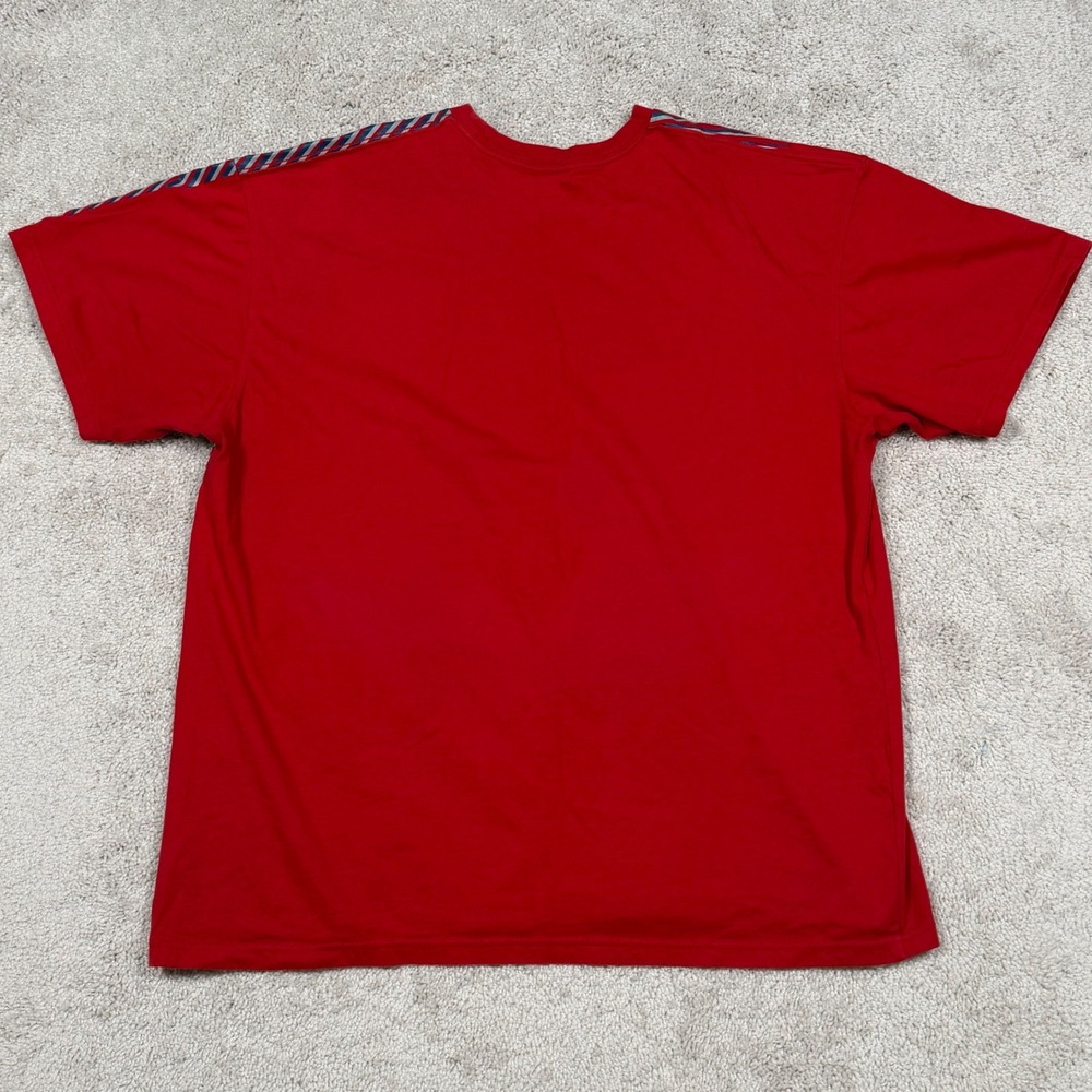 Nike Sportswear Red Blue‎ Striped Graphic T-Shirt XXL 349253-648 FA09 Mens - Picture 10 of 10